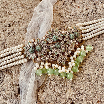 Gold Plated Mint Choker Bridal Jewellery Online in UK USA Canada