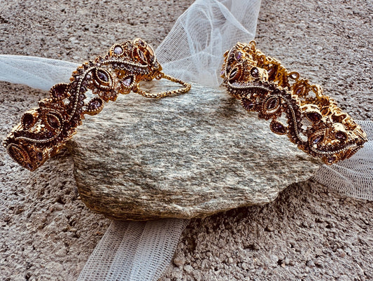 Gold Plated Purple Bangles for Women Online in UK USA Canada