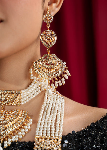 Gold Plated Wedding Jewellery Set with Mala Online in Sri Lanka India Australia