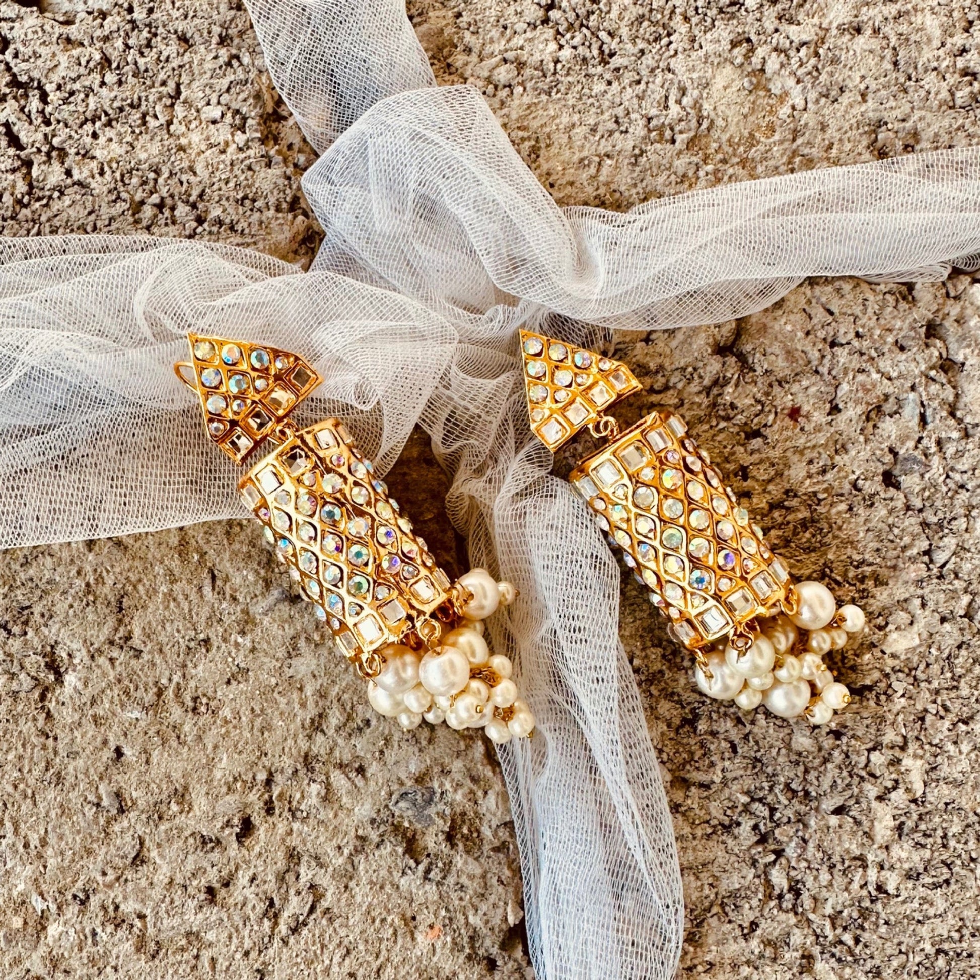 Gold Tone Pearl Jewelry Set Online in UK USA Canada