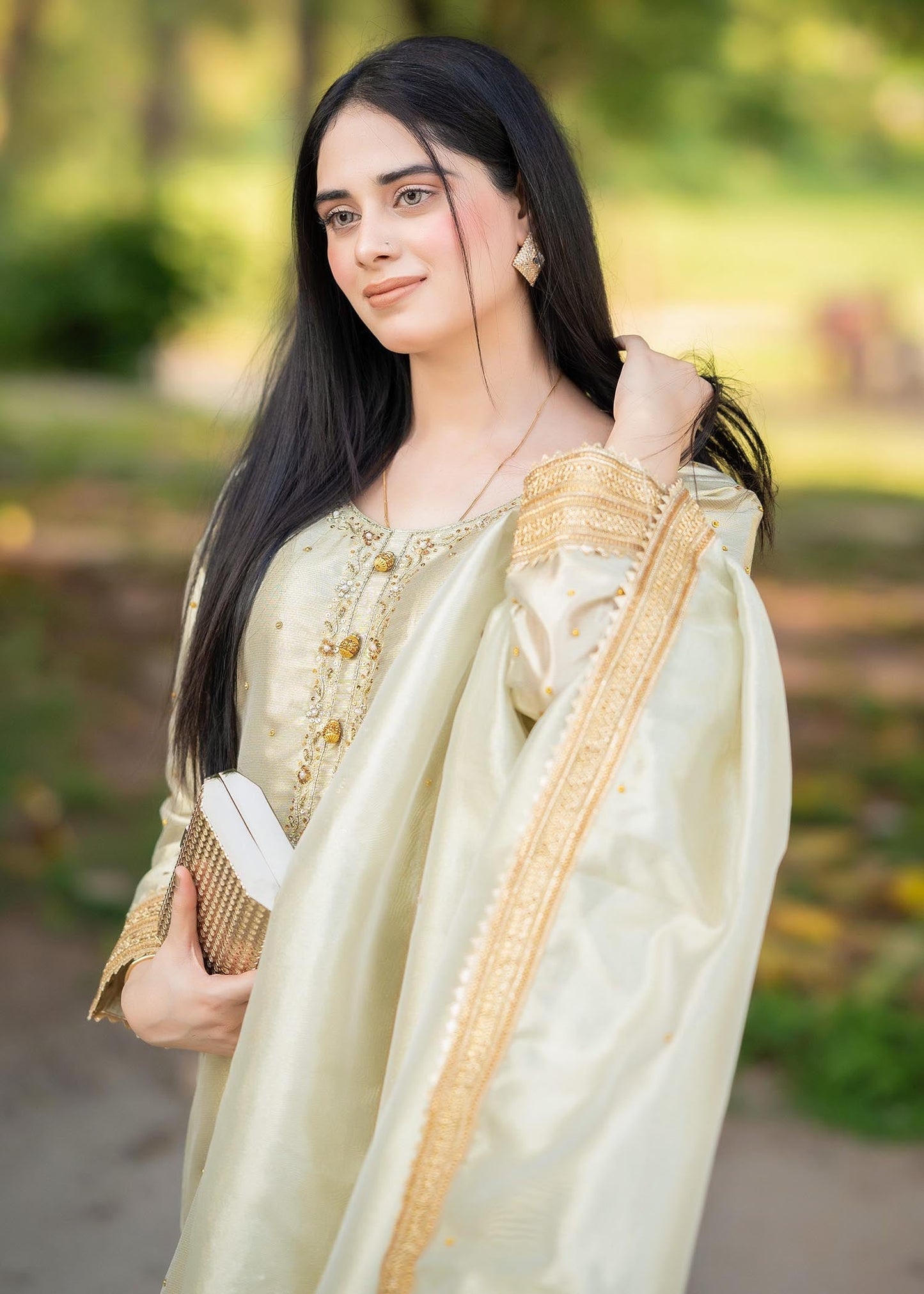 Gold Viscose Kurta Suit for Women Online in Sri Lanka India Australia