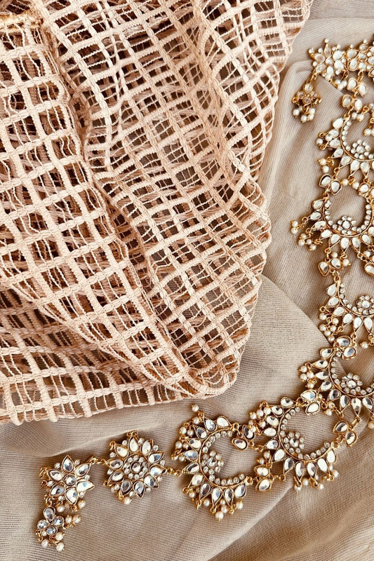 Golden Morni Paranda bridal hair accessory Online in Dubai UAE Abudhabi Ajman Sharjah