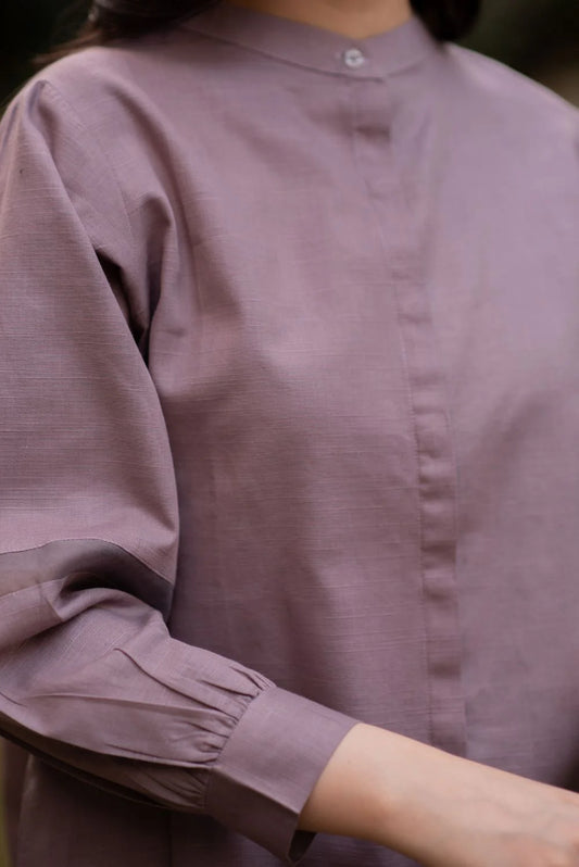 Gray Violet Co-ord Set