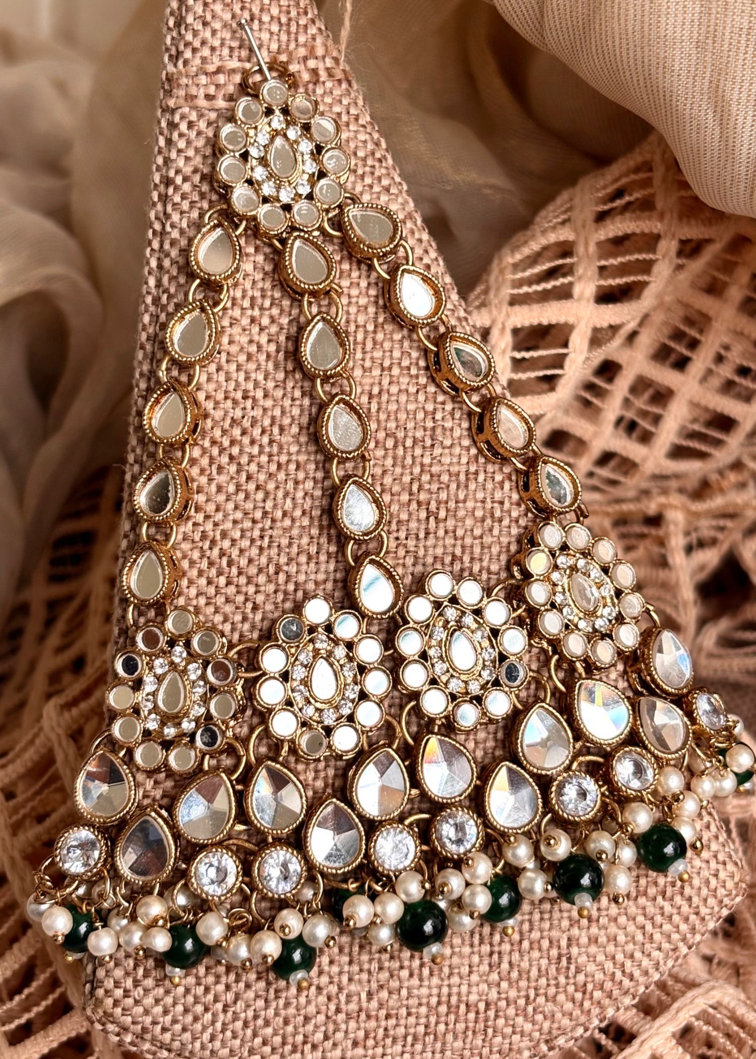Green Bridal Jewellery Set for Mehndi Online in Sri Lanka India Australia