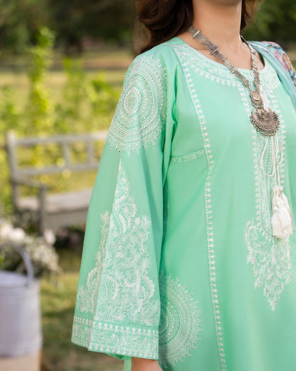 Green Chiffon Readymade Salwar Suit Online in Sri Lanka India Australia