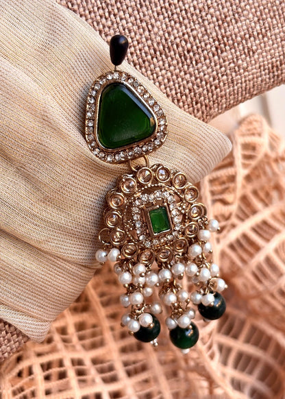 Green Choker Set for Traditional Outfits Online in UK USA Canada
