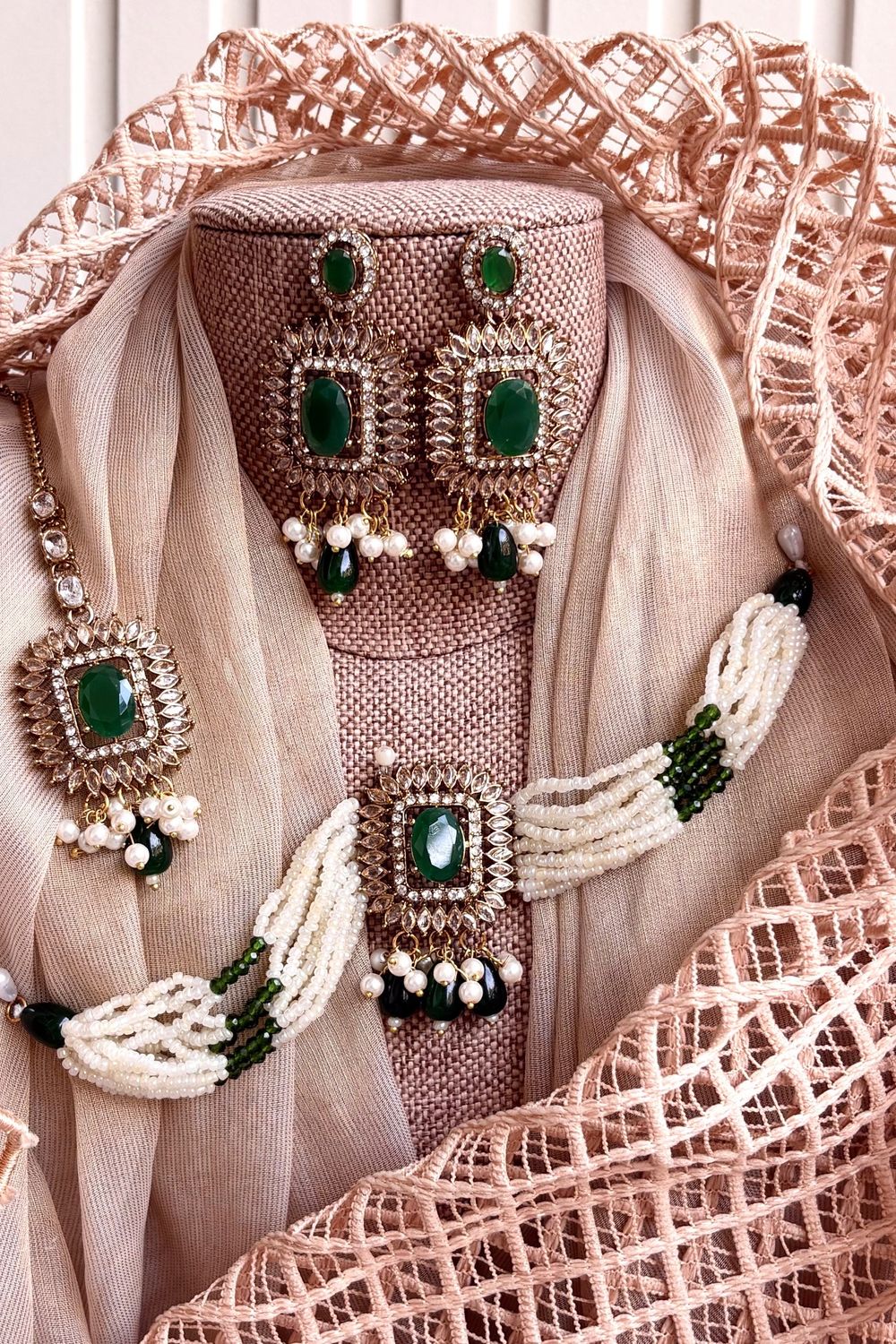 Green Choker Set Online in Dubai UAE Abudhabi Ajman Sharjah
