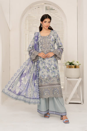 Green Digital Print Embroidered Lawn Suit Online in Dubai UAE Abudhabi Ajman Sharjah