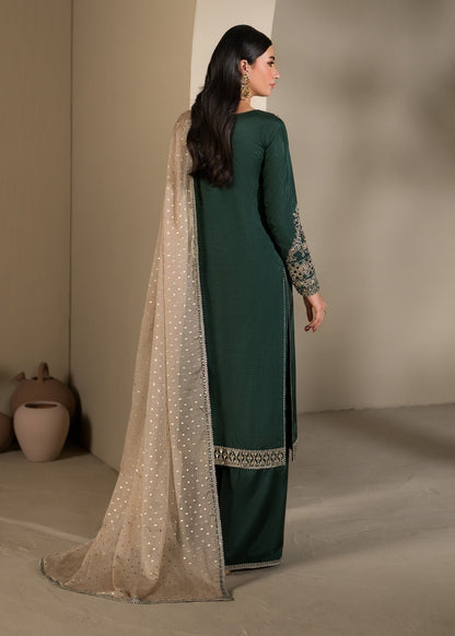 Green Embellished Raw Silk Kurta Palazzo Set Online in Sri Lanka India Australia