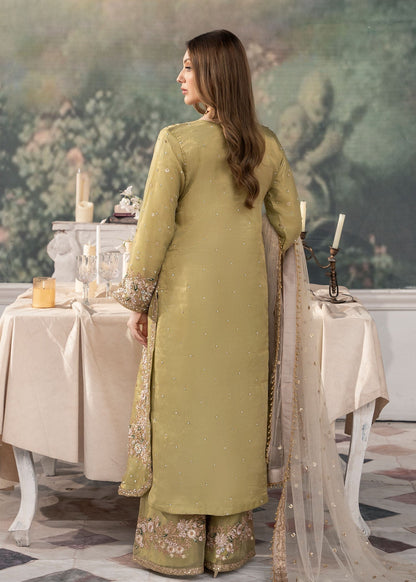 Green Embroidered Poly Silk Kurta Palazzo Online in Dubai DXB UAE Abudhabi Meena Bazaar