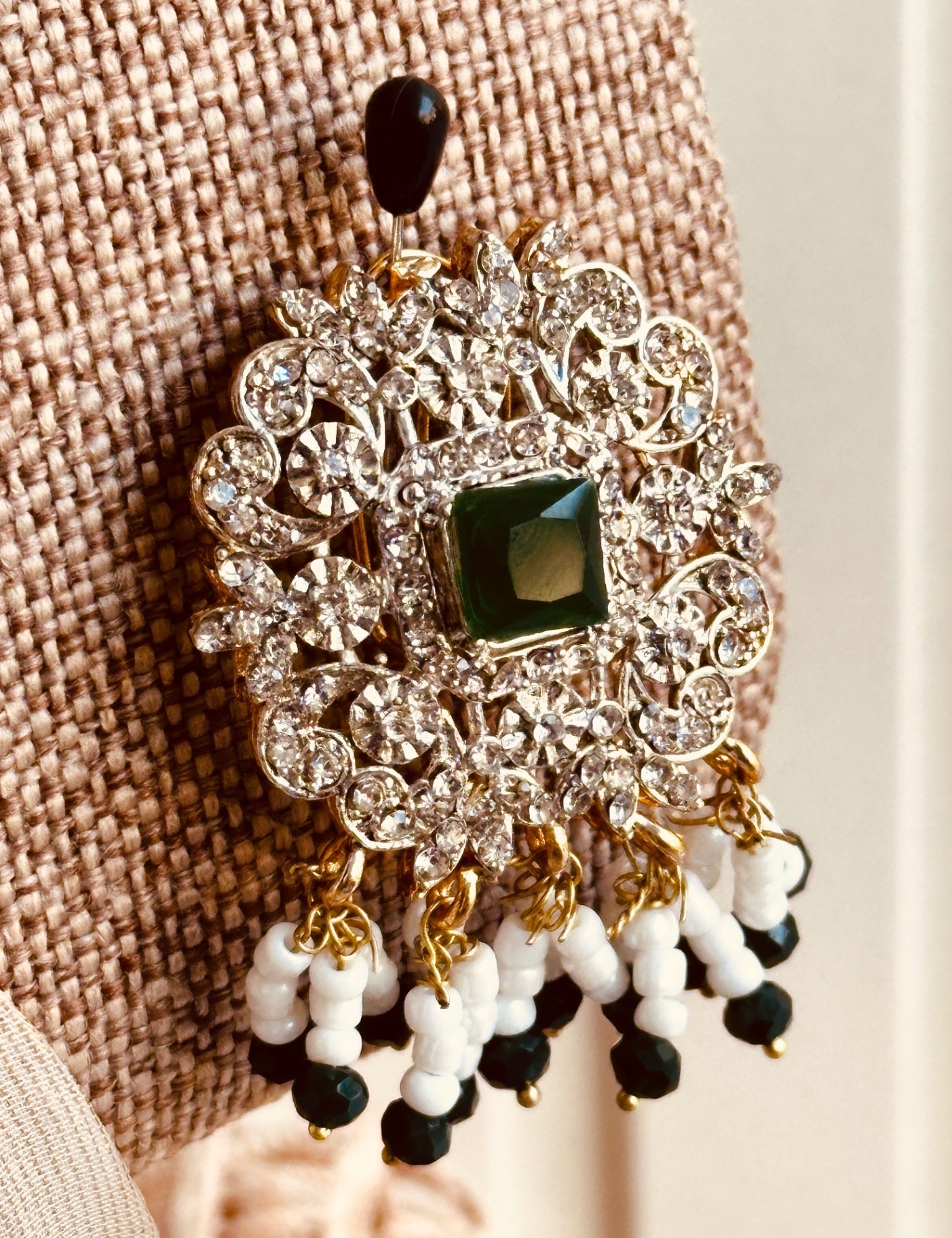 Green Metal Choker Jewellery Set Online in UK USA Canada