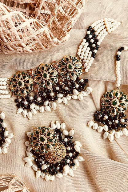 Green Myrah Choker Set Online in Dubai UAE Abudhabi Ajman Sharjah