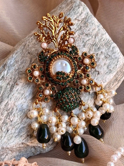 Green Seraya Bridal Jewelry Set Online in UK USA Canada