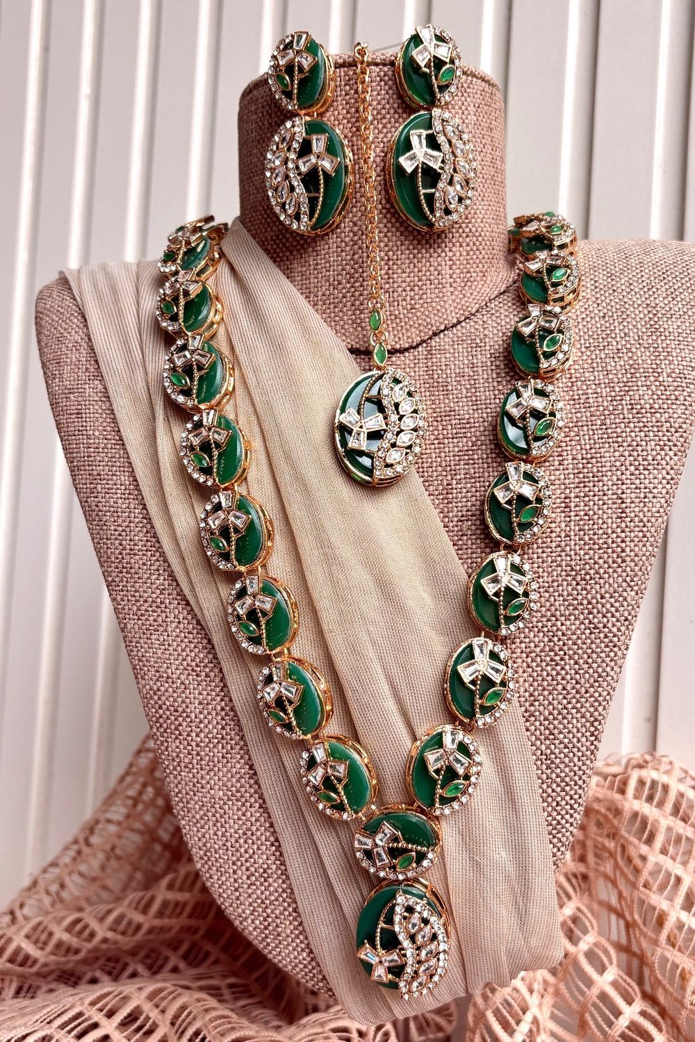 Green Stone Work Turkish Mala Set Online in Dubai UAE Abudhabi Ajman Sharjah