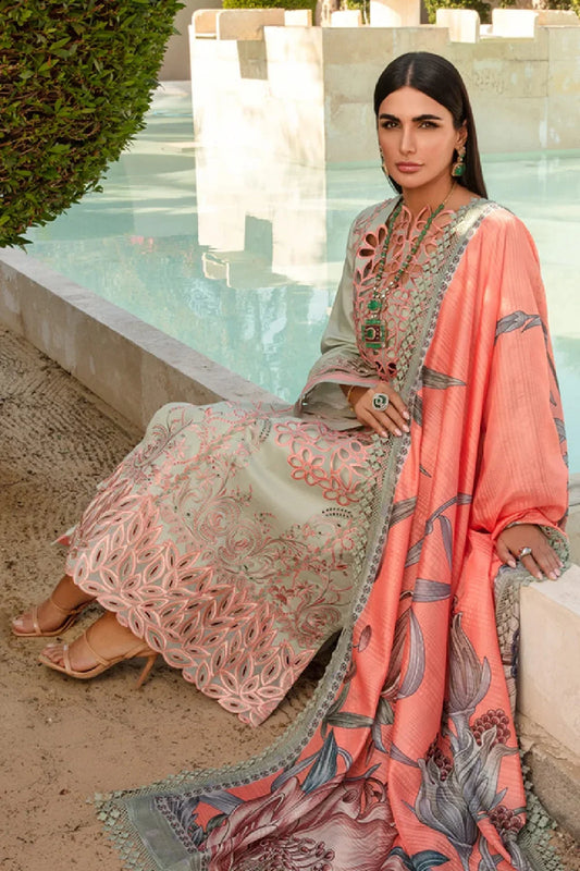 chikankari laser cut lawn suit in dubai uae abudhabi