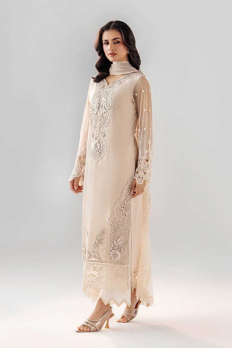 Grey Pure Cotton Suit Ready to Wear Online in UK USA Canada