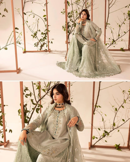 Hand Embellished Raw Silk Sharara for Women Online in Sri Lanka India Australia