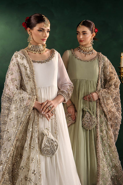 Hand Embroidered Crinkle Chiffon Partywear Suit Online in Dubai UAE Abudhabi Ajman Sharjah