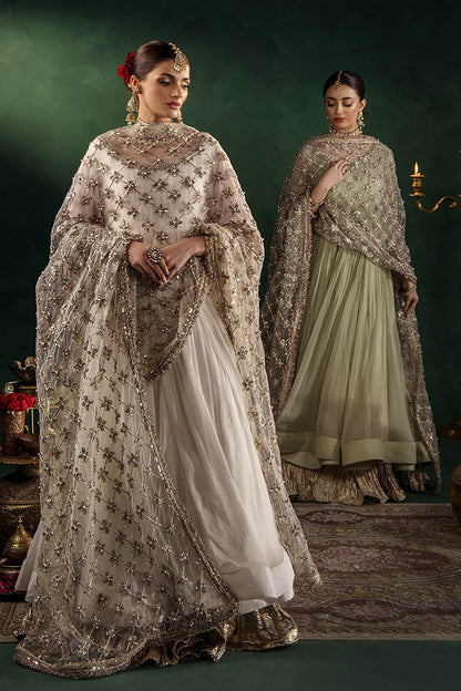 Hand Embroidered Crinkle Chiffon Partywear Suit Online in Dubai UAE Abudhabi Ajman Sharjah