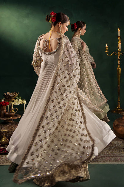 Hand Embroidered Crinkle Chiffon Partywear Suit Online in Dubai UAE Abudhabi Ajman Sharjah