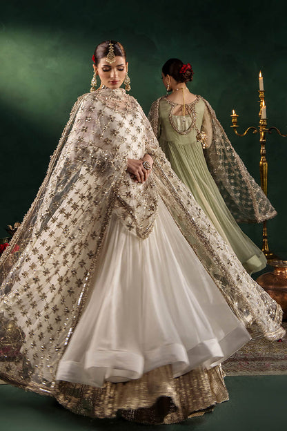 Hand Embroidered Crinkle Chiffon Partywear Suit Online in Dubai UAE Abudhabi Ajman Sharjah
