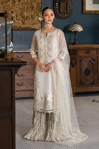 Hand Embroidered Organza Sharara Online in Dubai UAE Abudhabi Ajman Sharjah