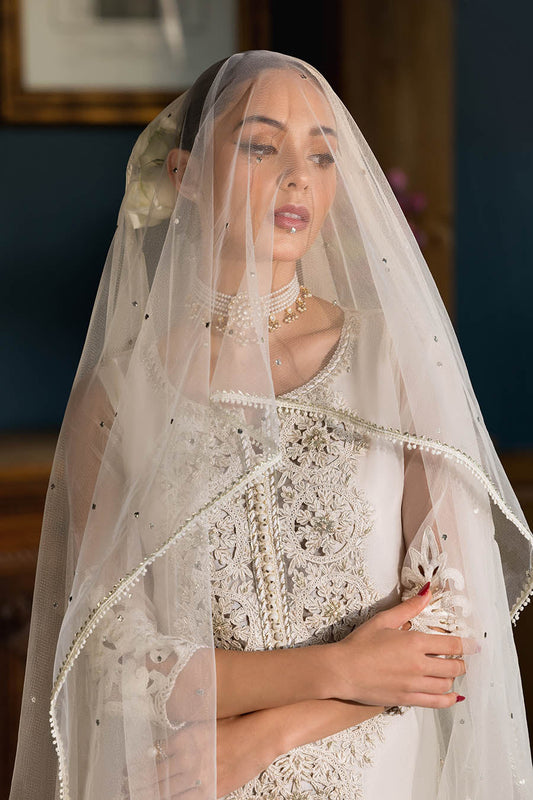 Hand Embroidered White Organza Sharara Online in Dubai DXB UAE Abudhabi Meena Bazaar
