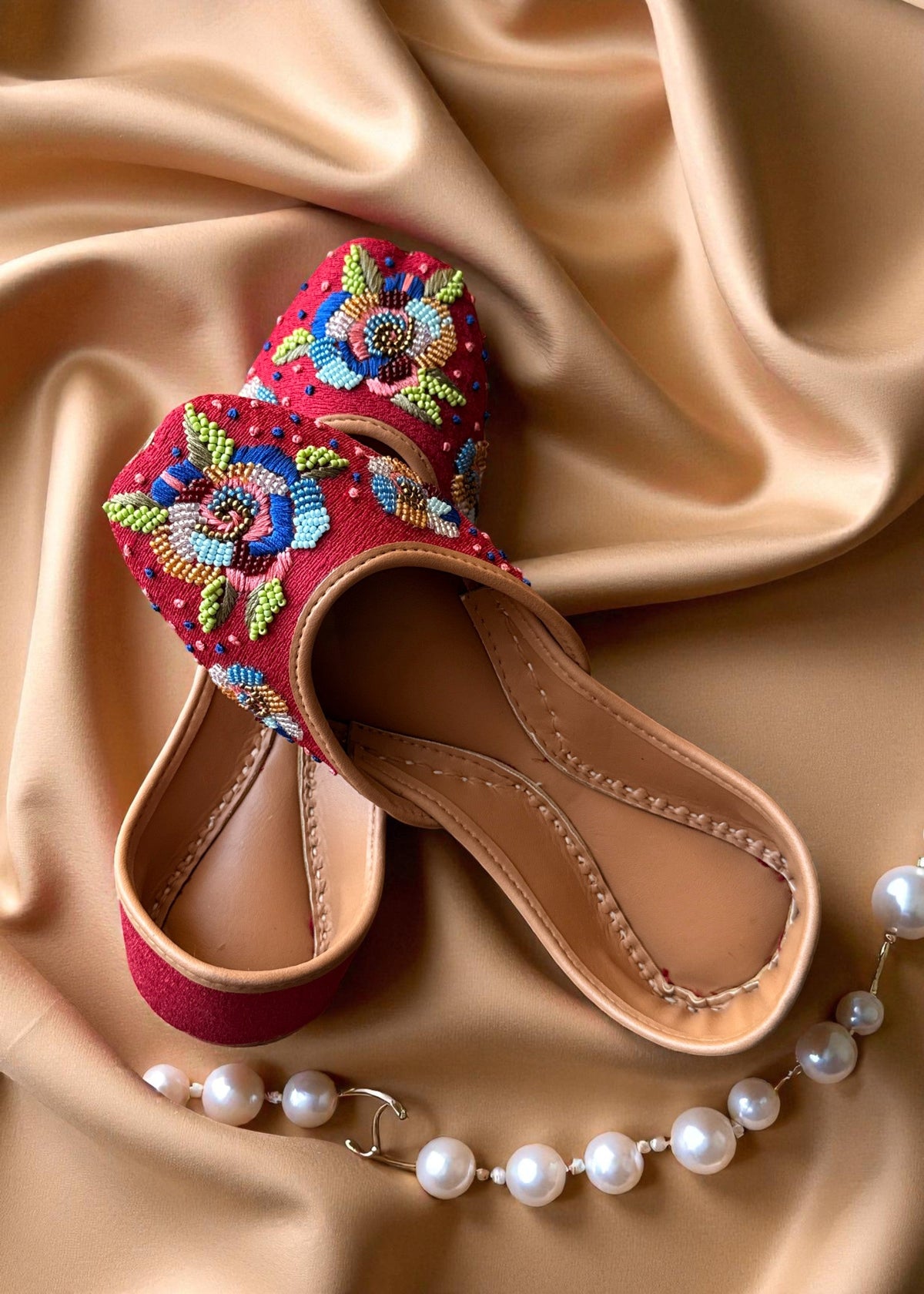 Handcrafted Beaded Khussa for Women Online in Sri Lanka India Australia
