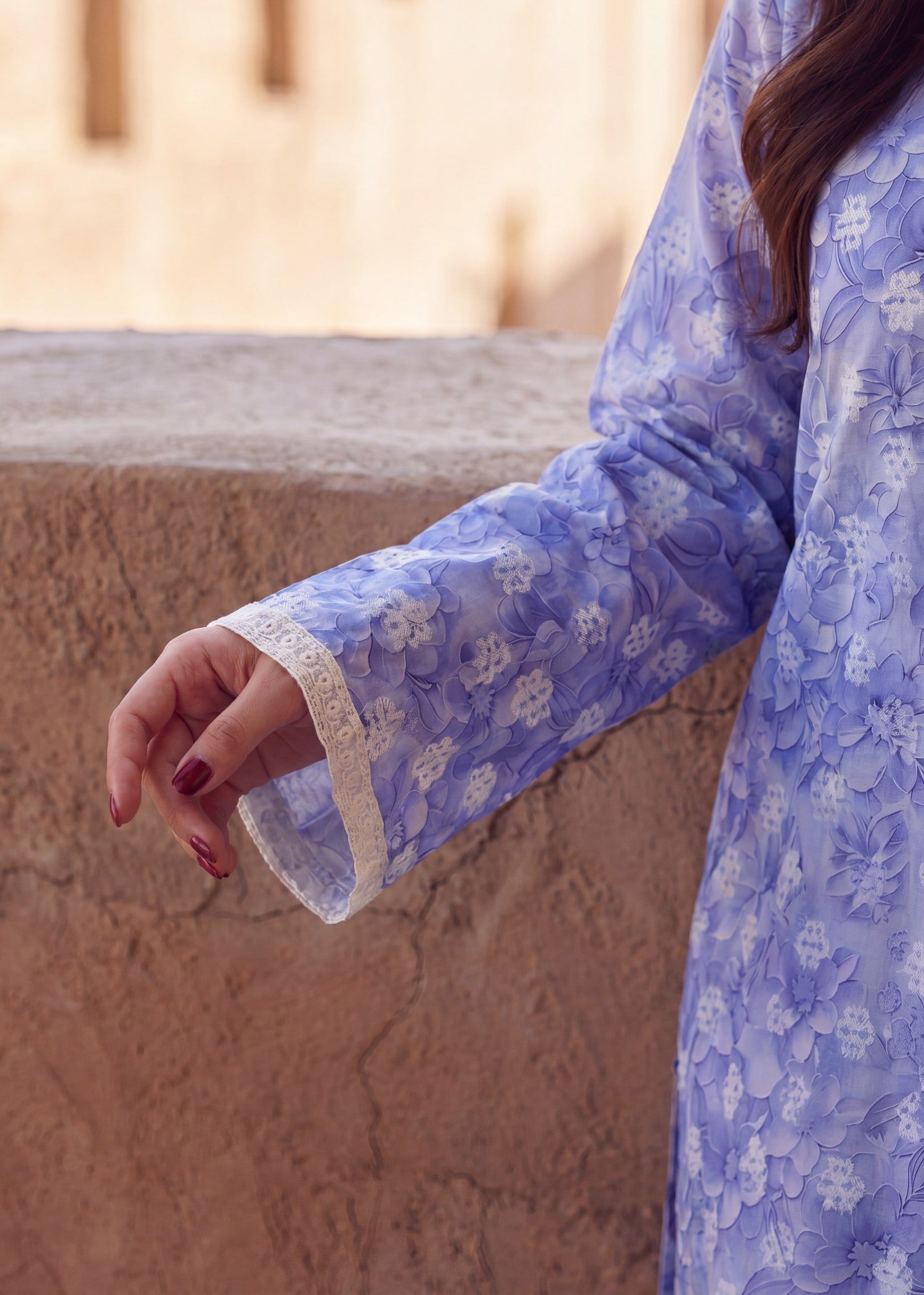 Heathered Lilac Self Jacquard Shalwar Kameez Online in Dubai DXB UAE Abudhabi Meena Bazaar