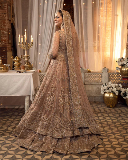 Heavy Embellished Organza Wedding Lehenga Choli Online in KSA Riyadh Saudi Arabia Oman Bahrain Qatar