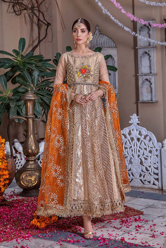 Hand Embroidered Pure Maysuri Anarkali Pishwas