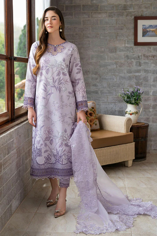 Plum Purple Pure Lawn Suit