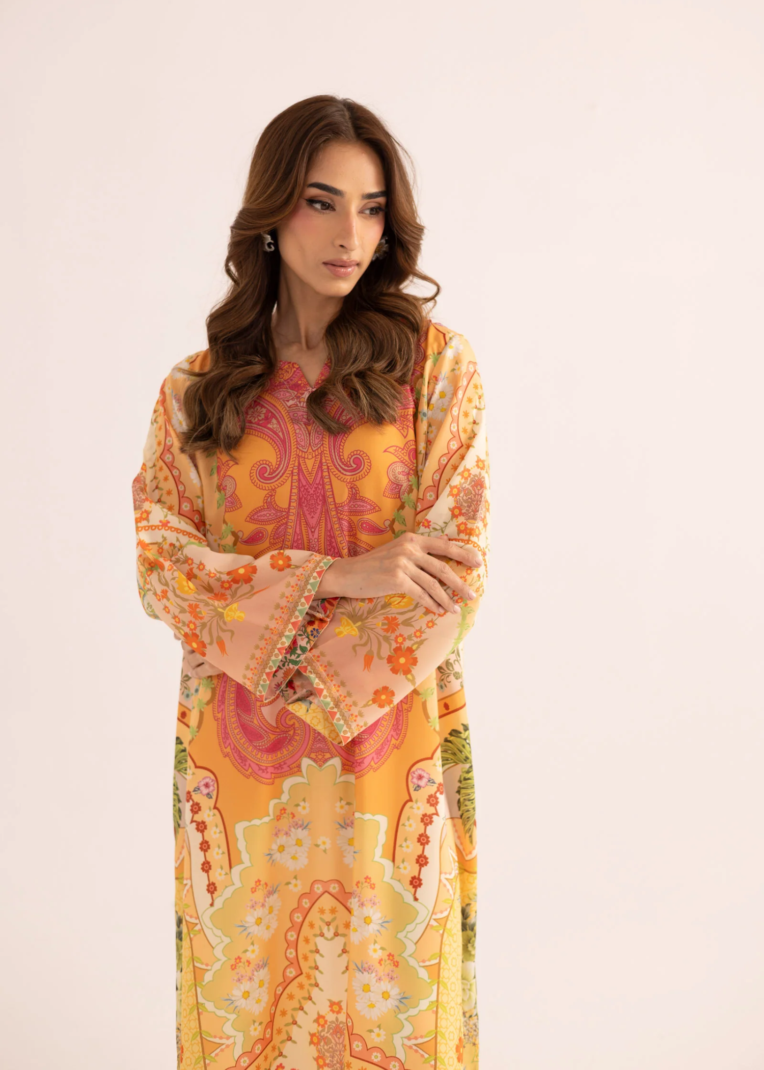 Honey Printed Kaftan Dress Online in Sri Lanka India Australia