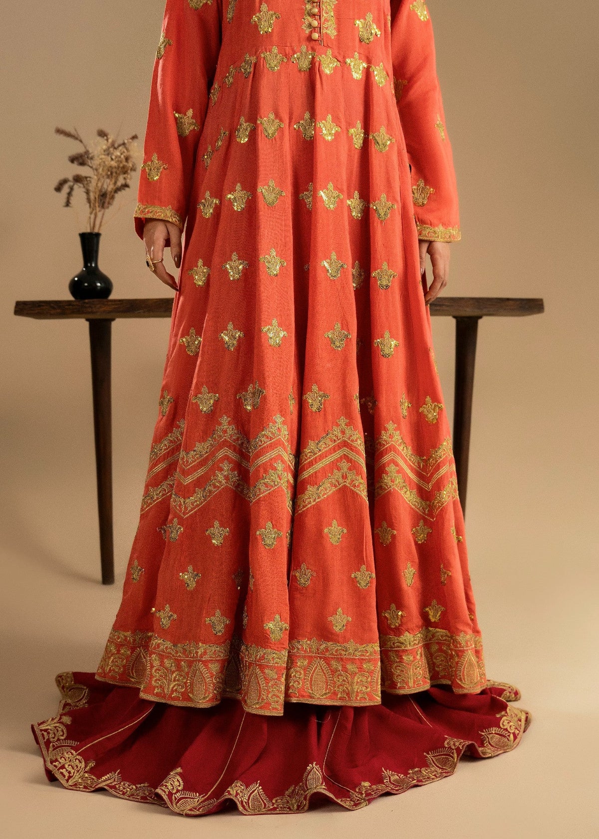Hot Pink Embroidered Silk Lehenga Choli Online in Dubai UAE Abudhabi Ajman Sharjah