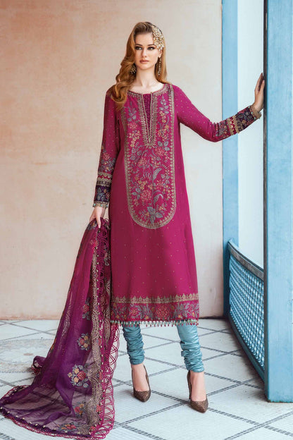 Fuchsia Embroidered Lawn Suit