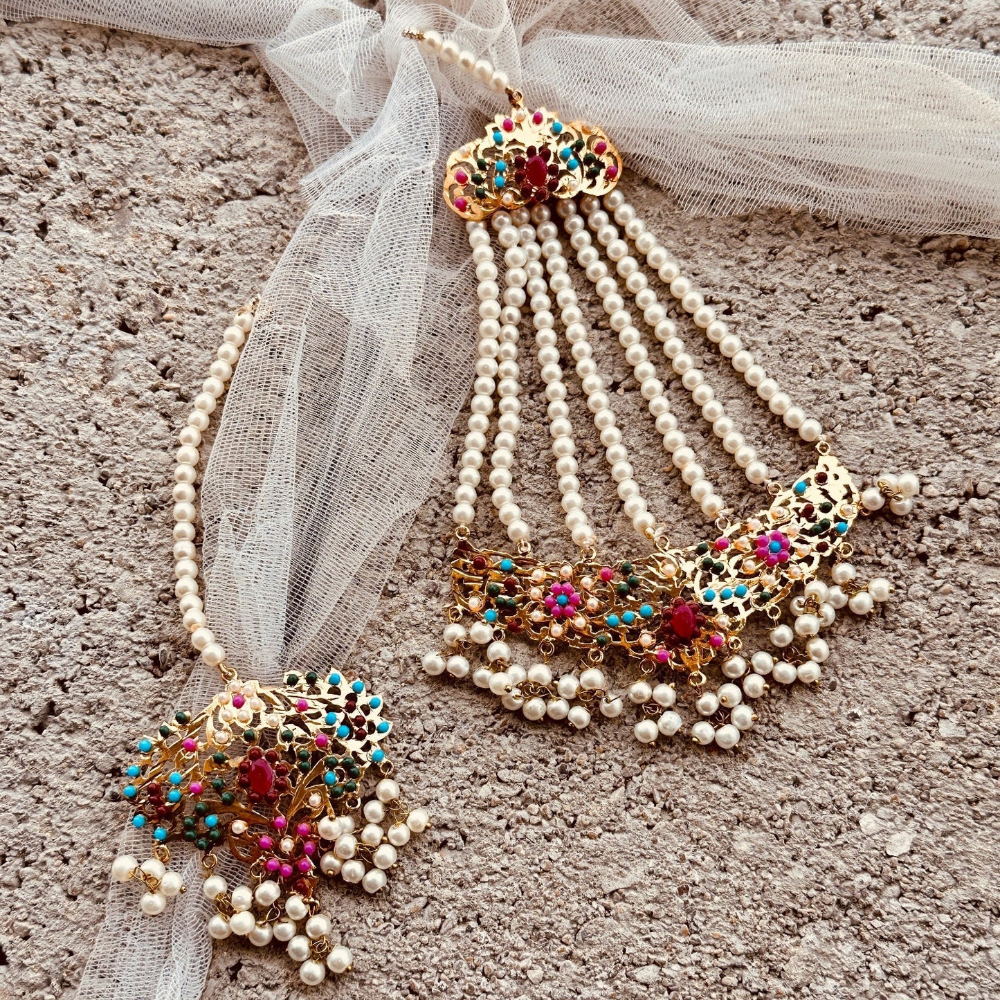 Hyderabadi Bridal Choker and Earrings Set Online in UK USA Canada