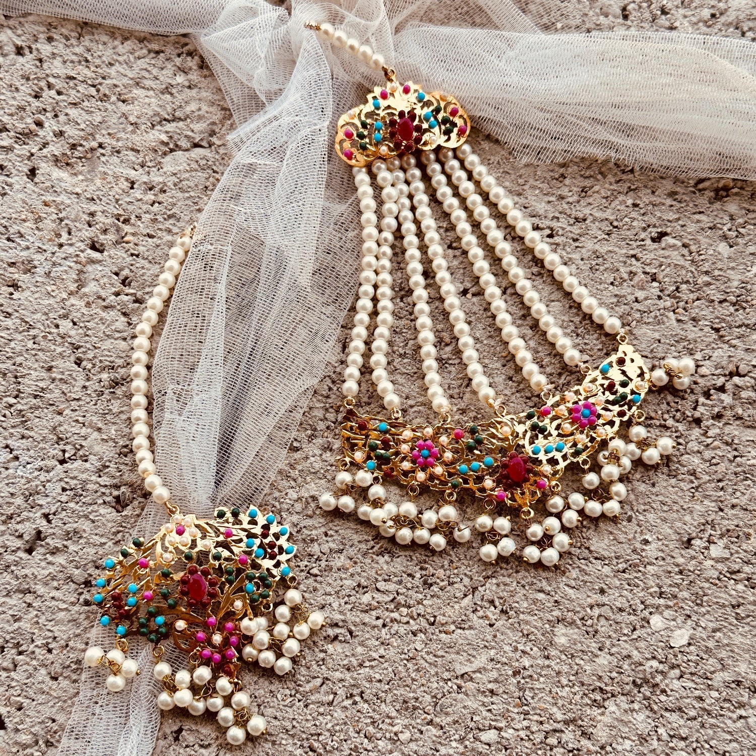 Hyderabadi Bridal Choker and Earrings Set Online in UK USA Canada