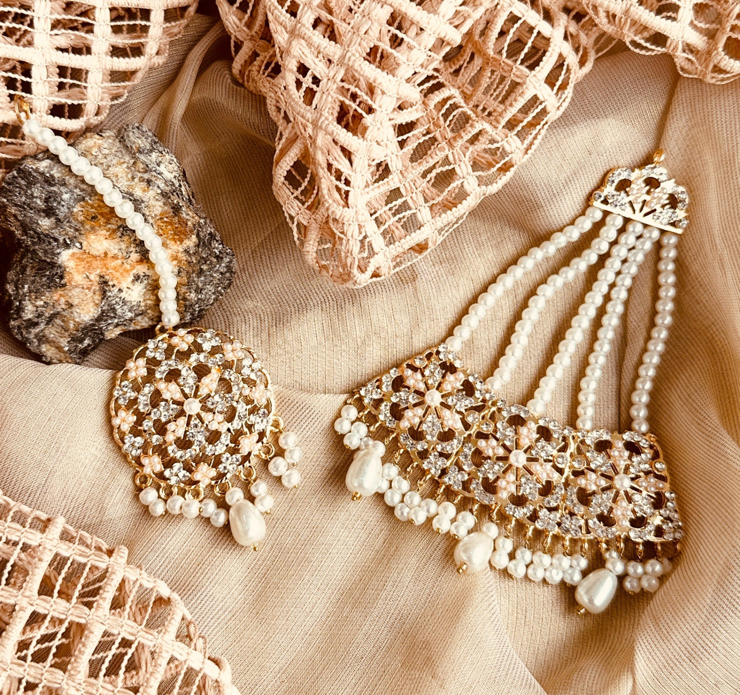 Hyderabadi Bridal Jewellery Set with Jhumka Online in Sri Lanka India Australia