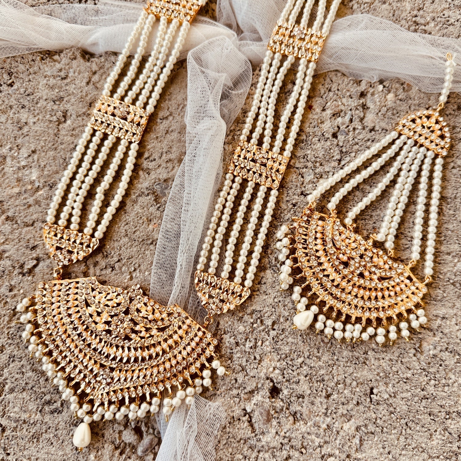 Hyderabadi Nizami Choker and Earrings Set Online in KSA Riyadh Saudi Arabia Oman Bahrain Qatar