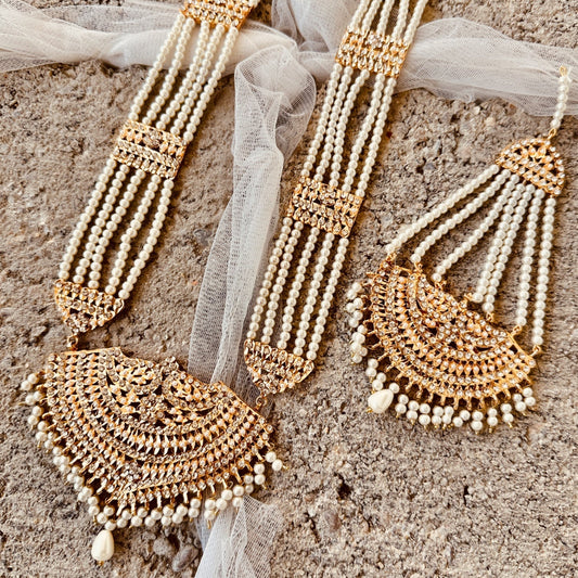 Hyderabadi Nizami Choker and Earrings Set Online in KSA Riyadh Saudi Arabia Oman Bahrain Qatar