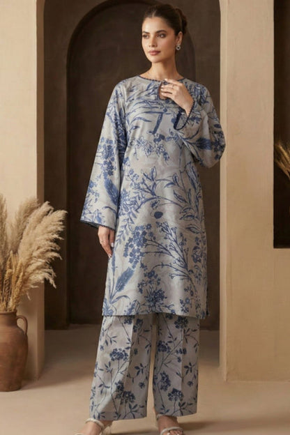 Ice Blue Cotton Viscose Co Ord Set Online in Dubai UAE Abudhabi Ajman Sharjah