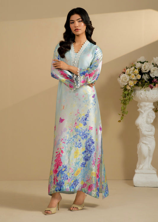 Ice Blue Silk Pakistani Designer Suit Online in Sri Lanka India Australia