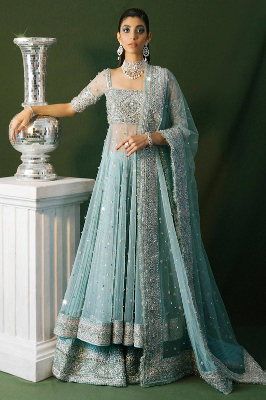 Ice Blue Handmade Sharara