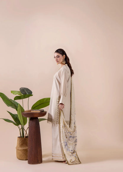 Beige Silk Embroidered Pakistani Designer Suit Online in Sri Lanka India Australia