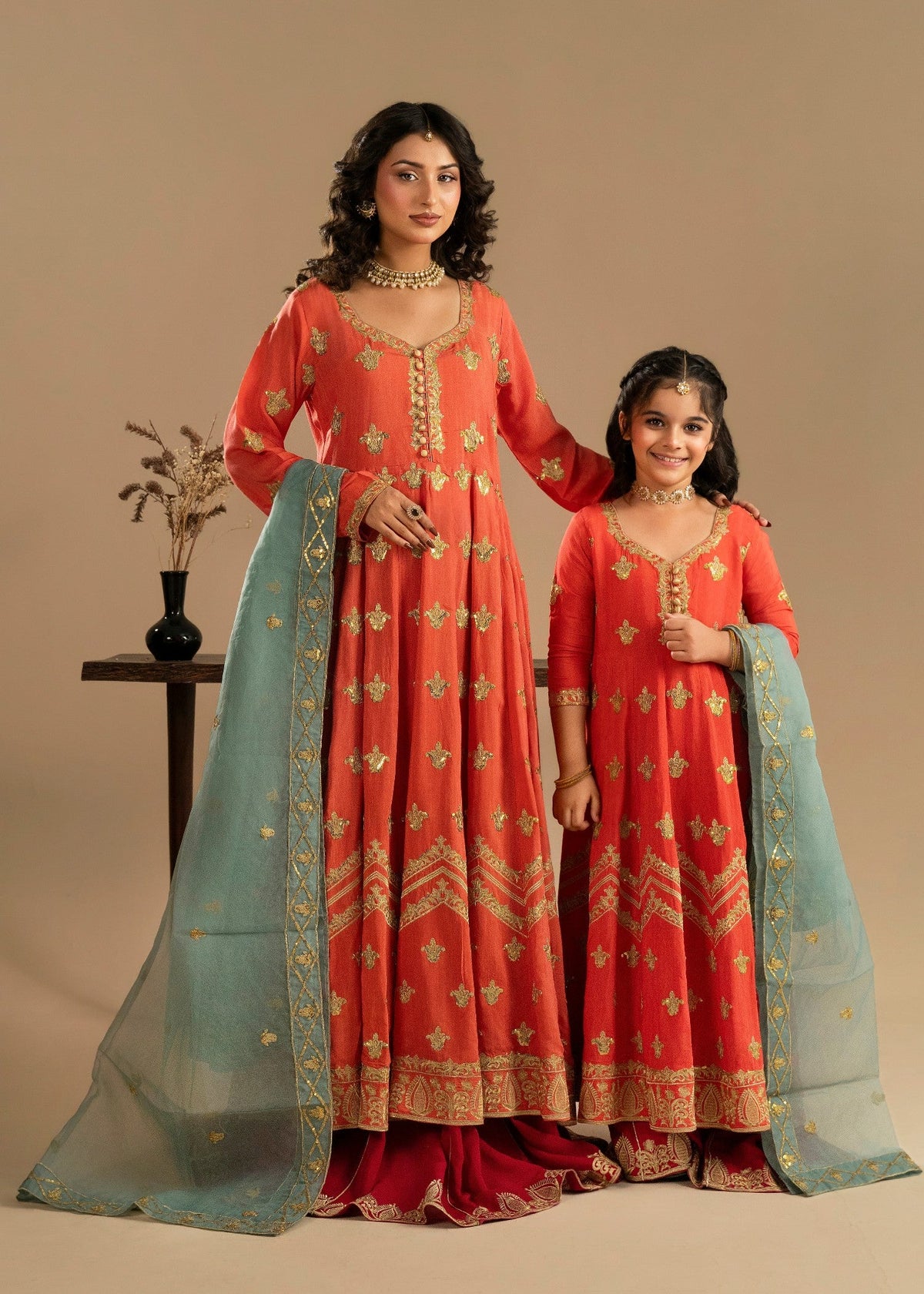Girls Festive Silk Lehenga Choli with Organza Dupatta Online in KSA Riyadh Saudi Arabia Oman Bahrain Qatar