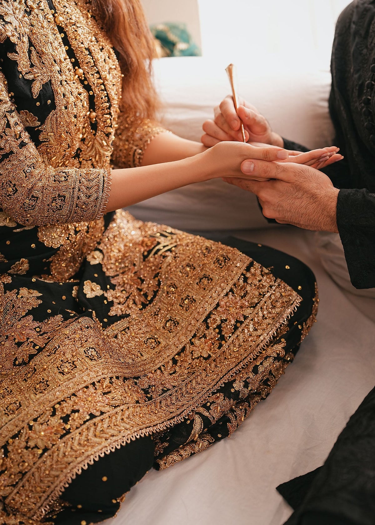 Ladies Black Chiffon Embroidered Pakistani Designer Suits Online in Sri Lanka India Australia