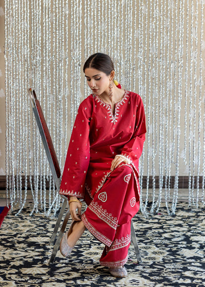 Pakistani Designer Red Lawn Farshi Shalwar Online in Sri Lanka India Australia