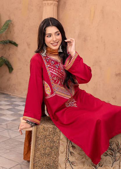 Pink Embroidered Viscose Latest Pakistani Suits Online in KSA Riyadh Saudi Arabia Oman Bahrain Qatar