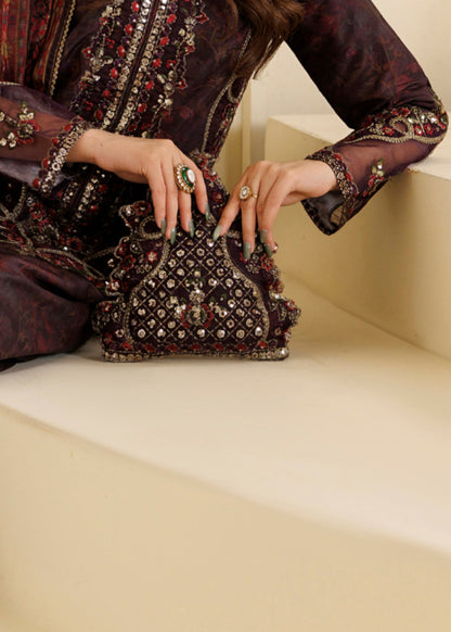Purple Leather Handbag Online in Dubai DXB UAE Abudhabi Meena Bazaar
