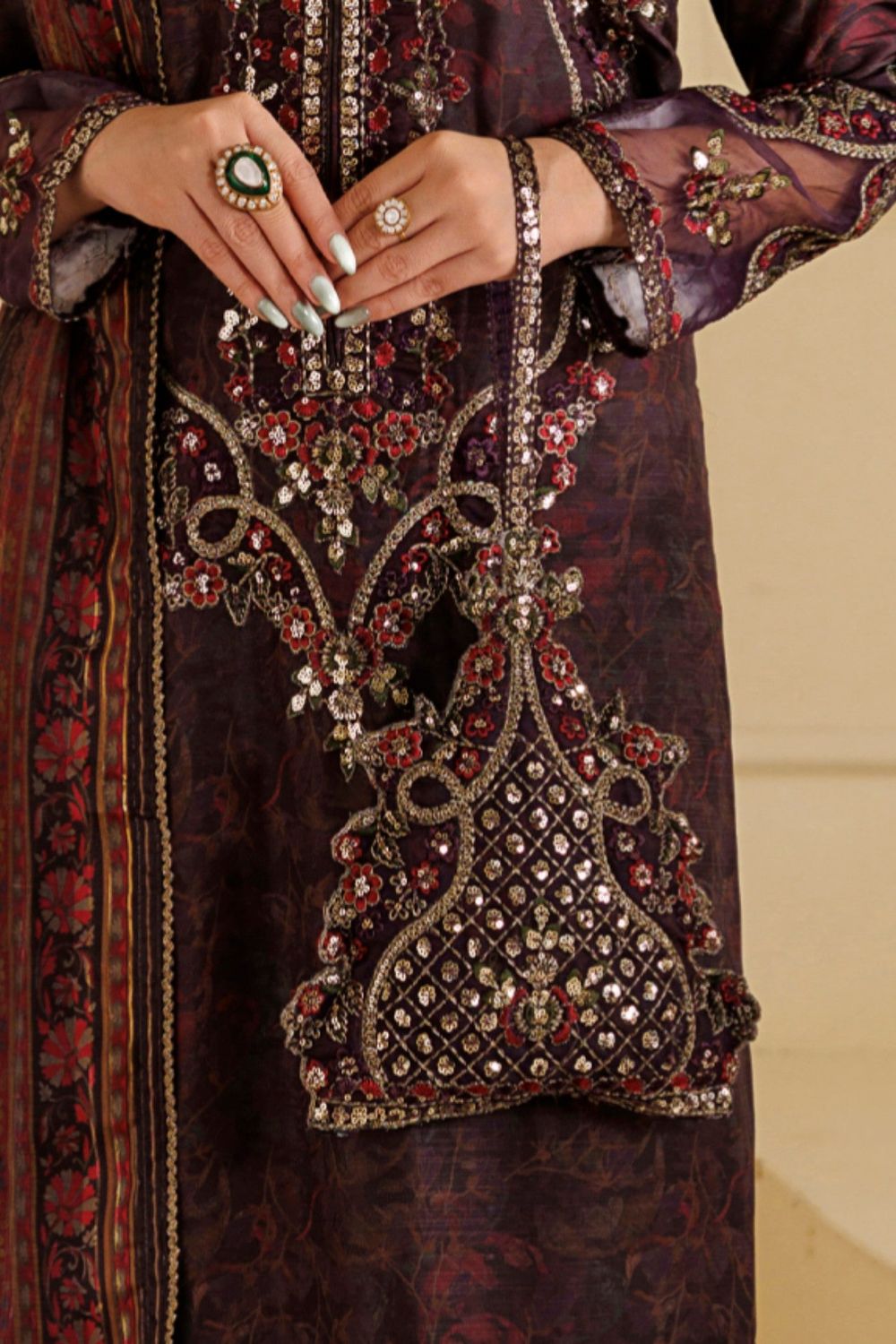 Purple Leather Potli Bag Online in Dubai UAE Abudhabi Ajman Sharjah